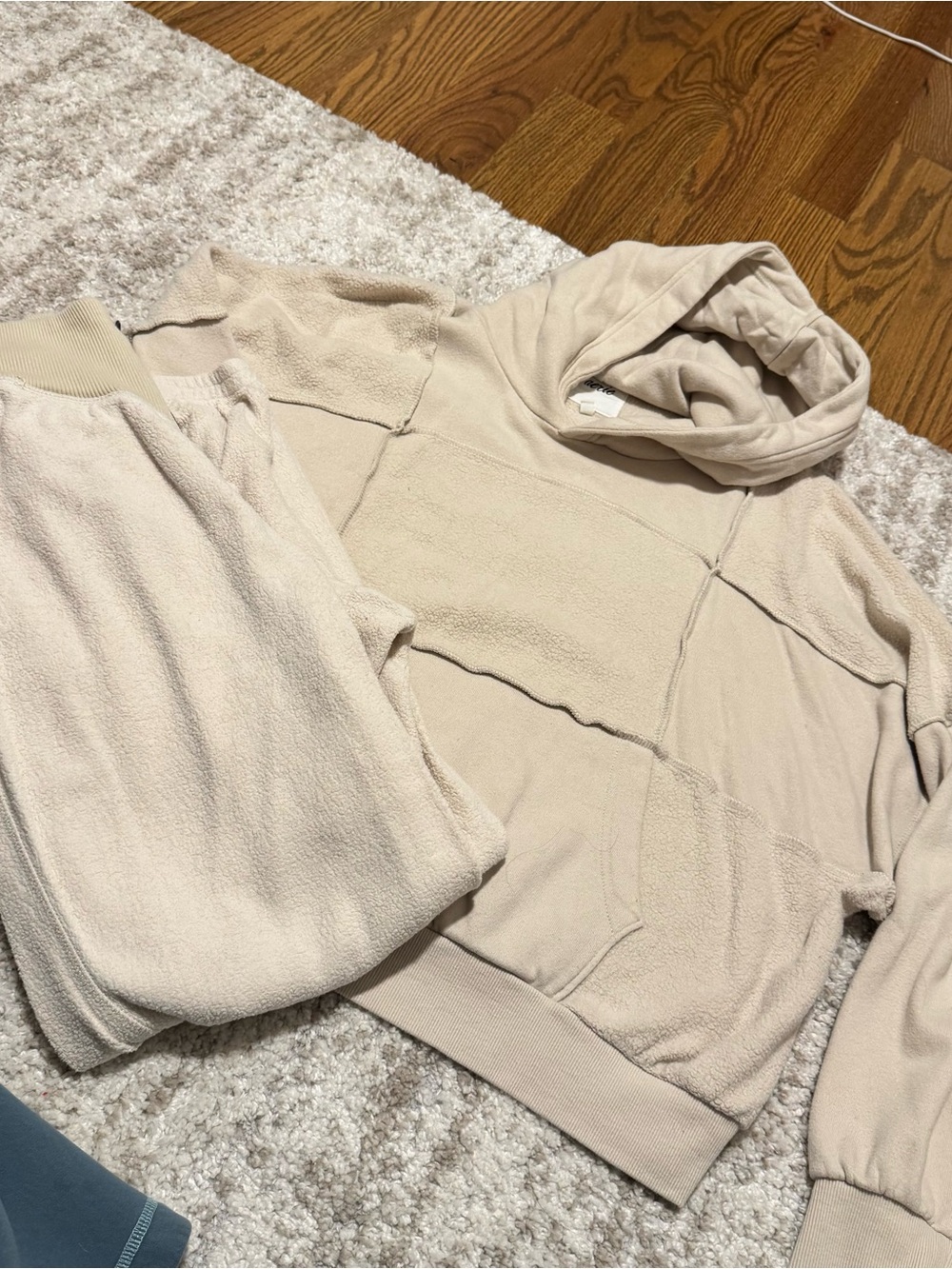 Aerie Patchwork Hoodie and Sweatpants Set